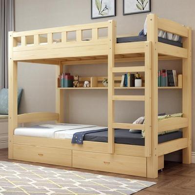 1.2米上下床双层床实木组合带厚实儿童床现代单人床小学生木床.
