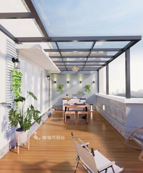 空中露台休闲花园现代简约开放式阳光房