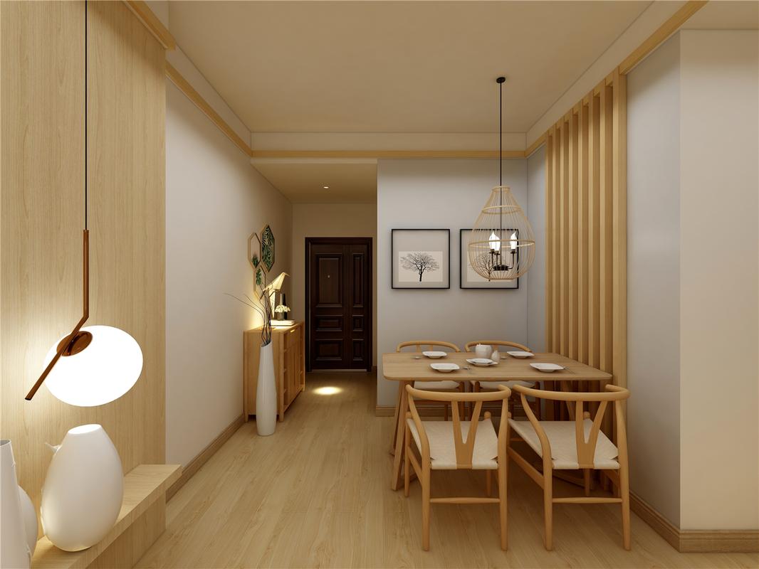 简约日式风格两居餐厅装修效果图