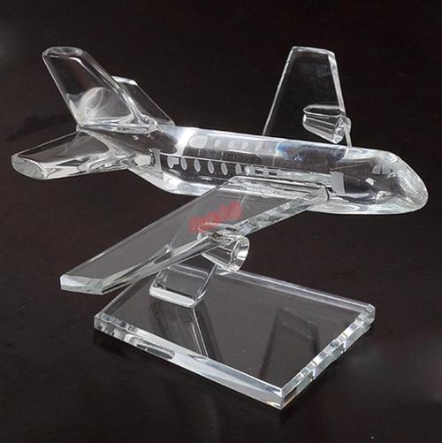 批发定制水晶飞机模型