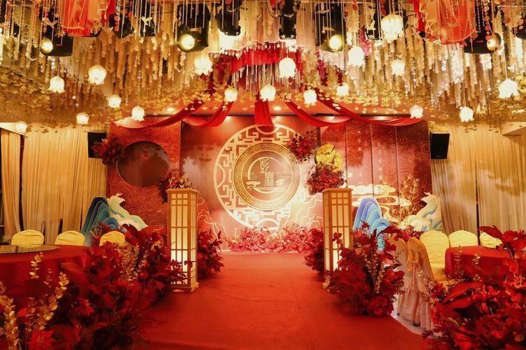 中式婚礼布置现场
