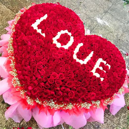 鲜花配送同城999朵红玫瑰大花束520生日礼物女友表白结婚纪念日