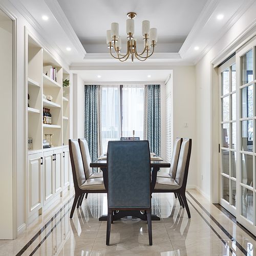 深圳室内设计小户型房子客厅装修设计效果图美式风格家装设计公司