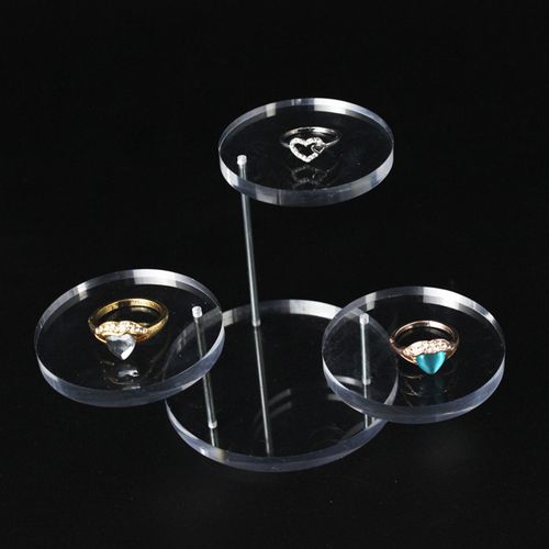 有机玻璃亚克力展示架饰品架首饰道具戒指架小三圆形摆件钻石珠宝
