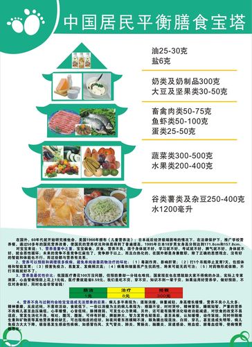 海报印制209展板素材3836中国居民平衡膳食宝塔营养饮食金字塔