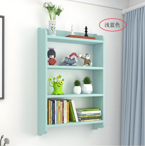 创意墙壁书架书柜地中海置物架儿童书架挂墙学生书架书柜吊柜简易