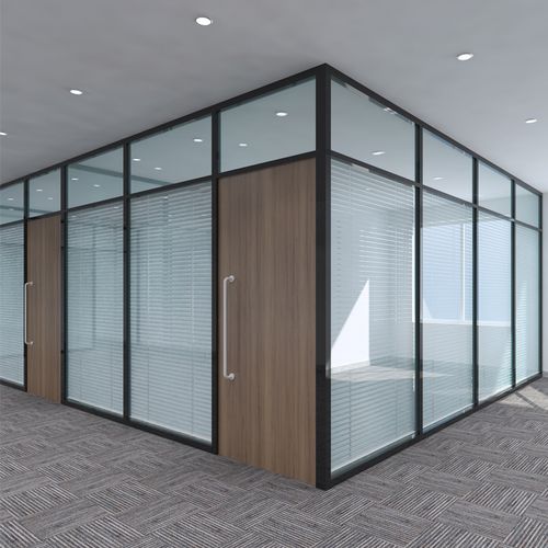 玻璃隔断墙厂家简单化办公隔断商业空间