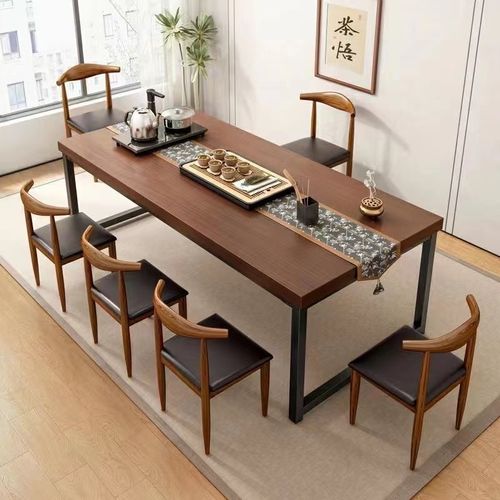 小茶桌椅组合客厅家用办公室茶几简约现代茶桌功夫泡茶桌子中式