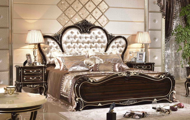 皇家凯旋欧式实木雕刻双人床大床乔治宫廷金一号拉菲家具包邮卧室