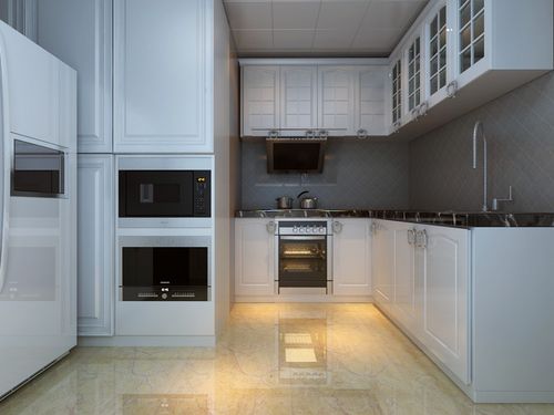 现代风格质感白色厨房橱柜装饰案例