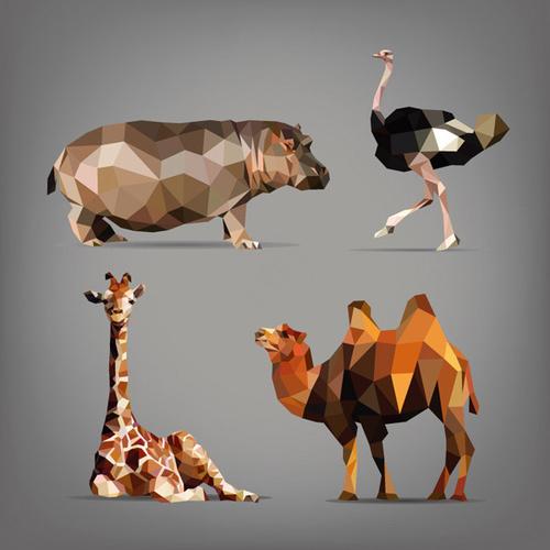 立体折纸动物