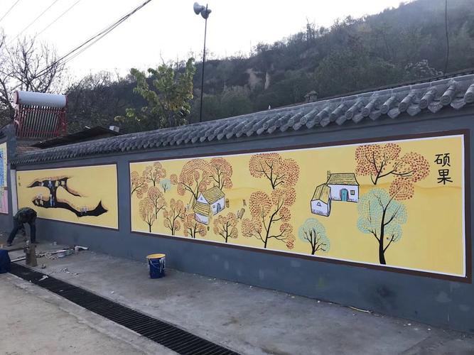 陕西省轻语彩绘黄陵县文化墙彩绘墙体彩绘公司