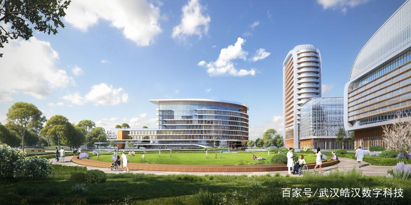 真实项目案例医院效果图二武汉市某专科医院新院区