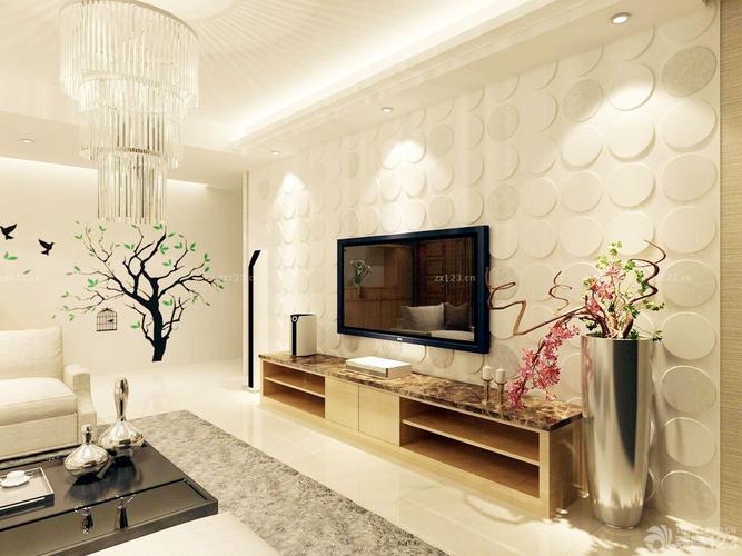 现代简约室内装饰电视背景墙设计图片
