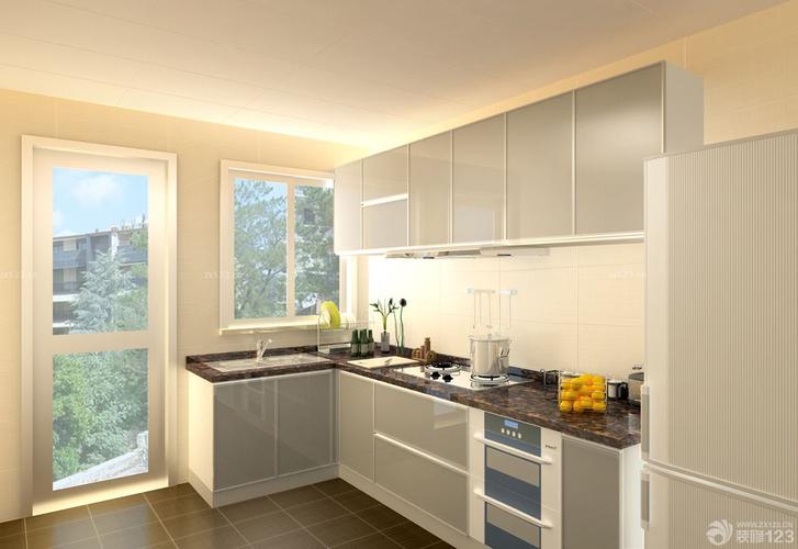 简约现代风格小户型整体厨房装修效果图