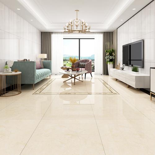 黄色800x800通体大理石瓷砖客厅卧室米色地板板砖釉面砖