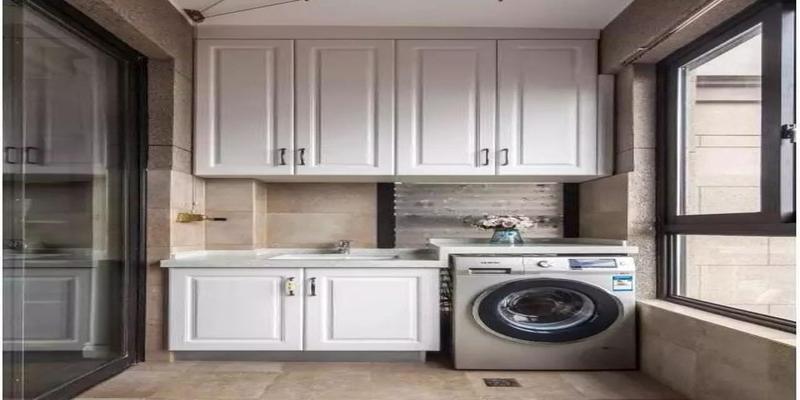 洗衣机装厨房洗衣机放在厨房装修效果图