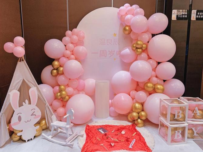 上海上门气球布置宝宝百日宴成人生日派对