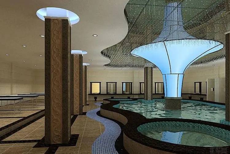 设计要点杭州专业洗浴中心装修案例洗浴中心装修范本效果图空间