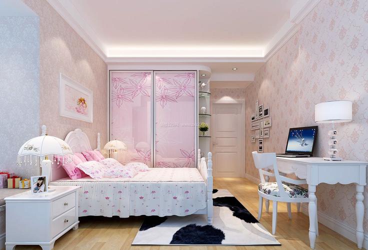 欧洲简约风格女生卧室装修效果图