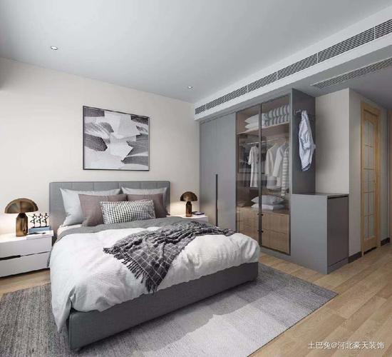 风格卧室卧室北欧极简78m05二居设计图片赏析