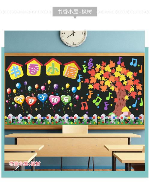 开学黑板报装饰品墙贴小学幼儿园教室墙面主题环境布置创意文化墙