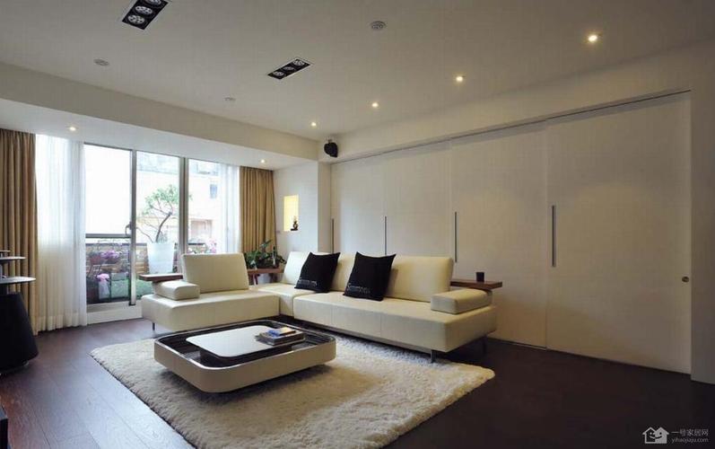现代客厅装潢设计展示案例欣赏色调简洁的现代简约装修风格客厅沙发