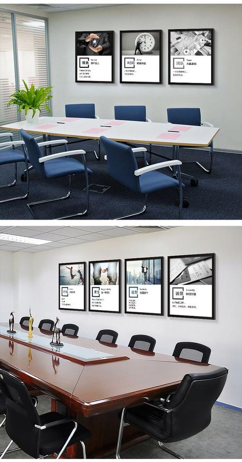 一若公司办公室装饰画励志标语挂画企业文化墙会议室走廊墙画定制