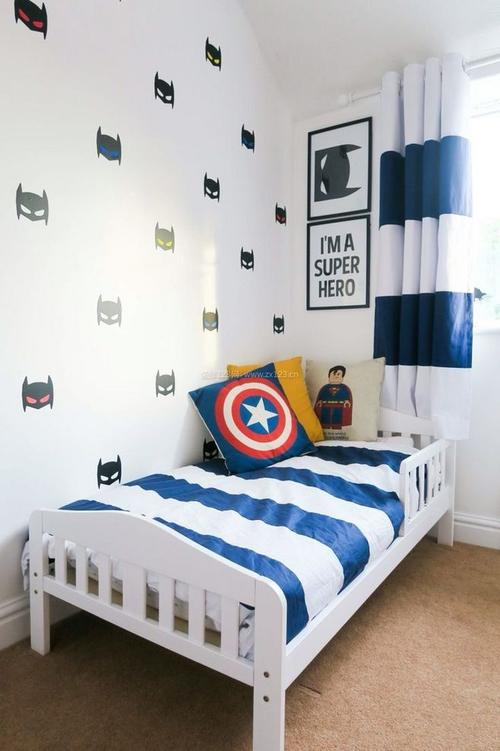 室内设计现代简约风格儿童卧室床头背景墙