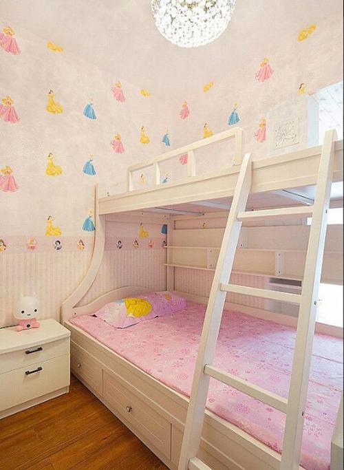 简约风格儿童房装修图片简约风格高低床图片效果图大全