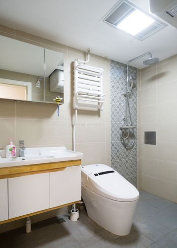 二居室室内卫生间浴室装修图片欣赏装修123效果图