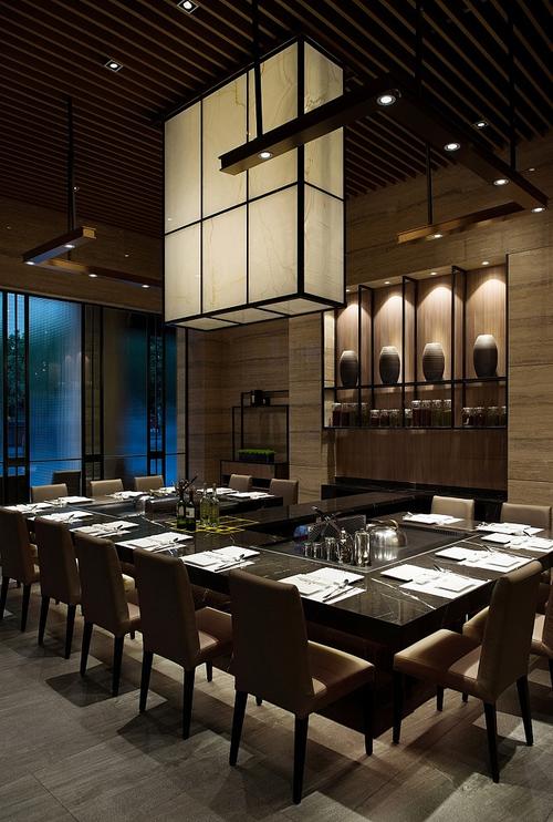 郑州铁板烧餐厅设计大鱼铁板烧餐厅效果图京创装饰