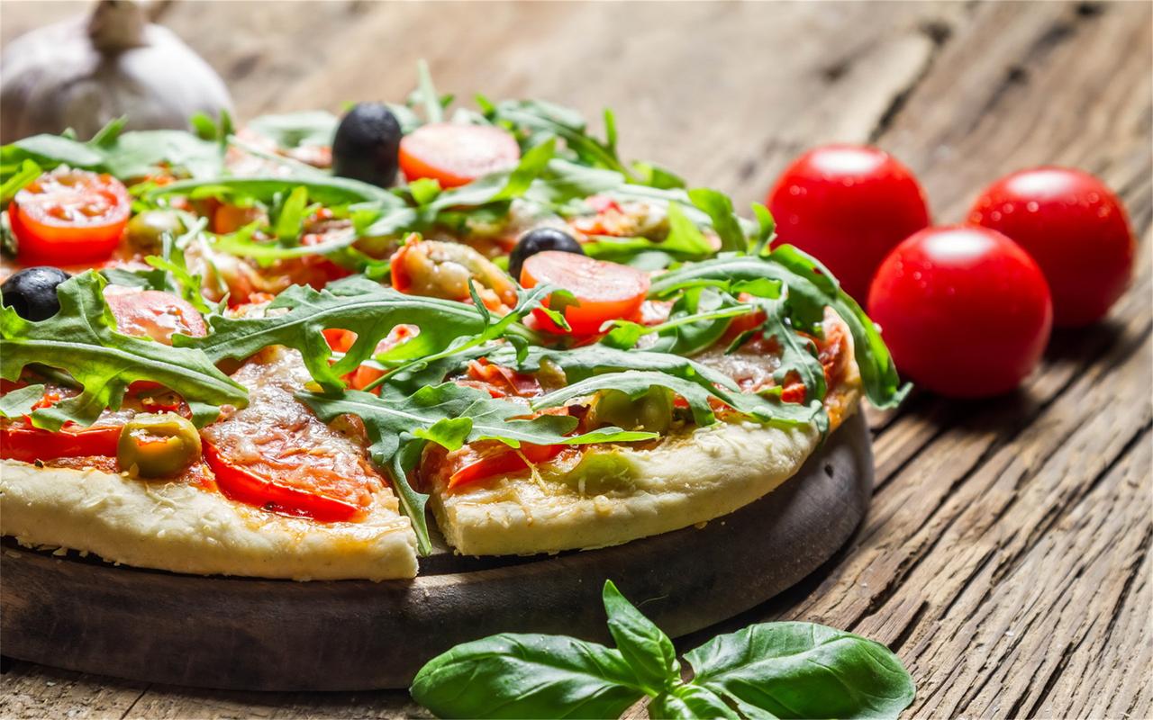 意大利美食美味pizza匹萨精美高清桌面壁纸二