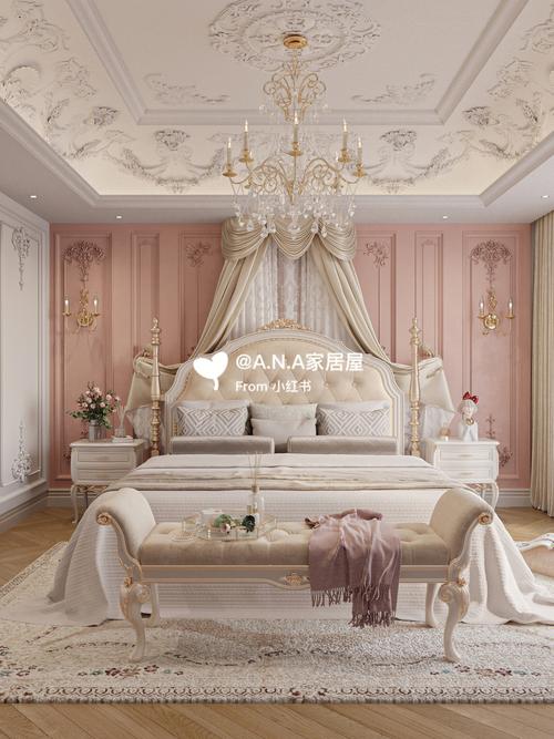 法式公主装修78这样的卧室睡觉都是甜甜的吧