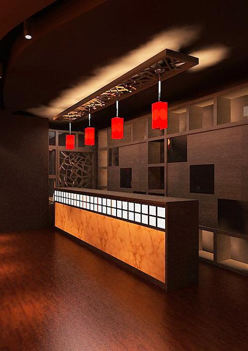 灯饰日式大户型客厅背景墙120拥有历史气息的吧台装修效果图