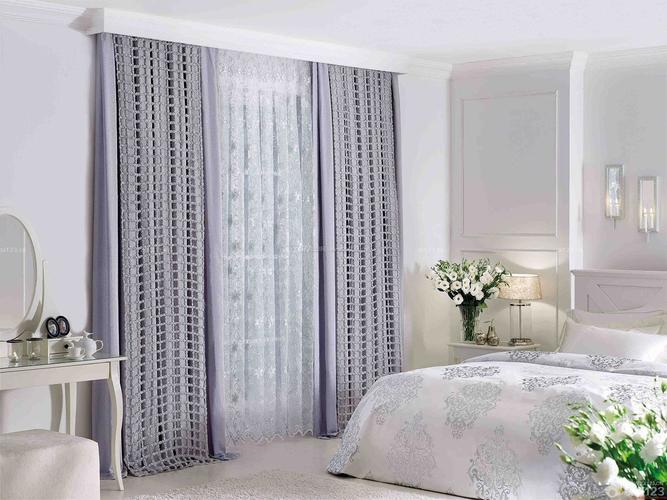 时尚卧室现代简约风格窗帘设计装信通网效果图