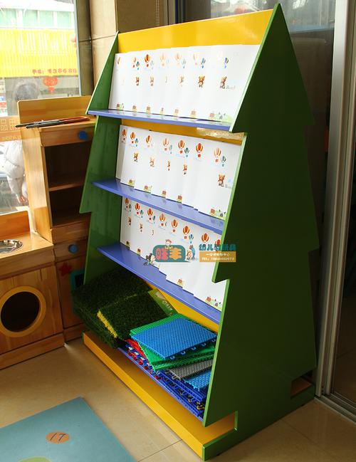 幼儿园儿童树形双面书架图书架阅览室宝宝书架绘本储塔松书架