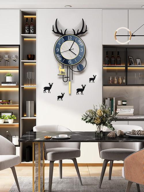 2021新品轻奢装饰钟表挂钟客厅家用时尚创意时钟挂墙现代简约网红静音