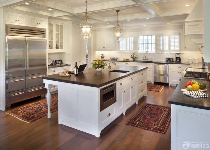 开放式厨房简欧风格整体橱柜装修案例设计456装修效果图