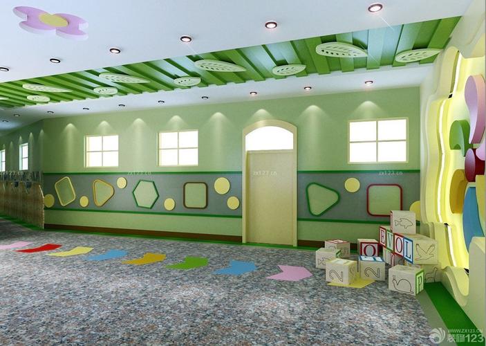 最新幼儿园教室墙体彩绘设计装修图片设计456装修效果图