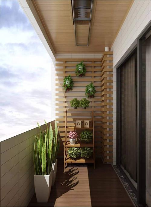 110平三居室日式风格阳台榻榻米吊顶装修效果图