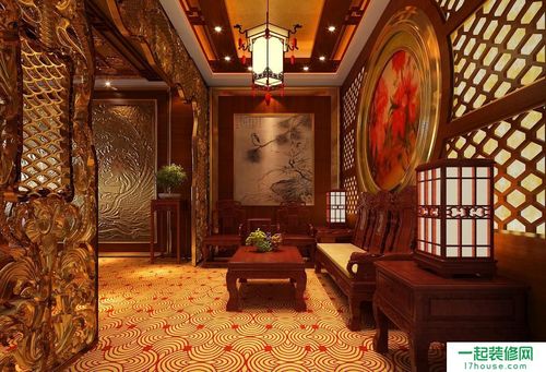 中式酒店装修效果图