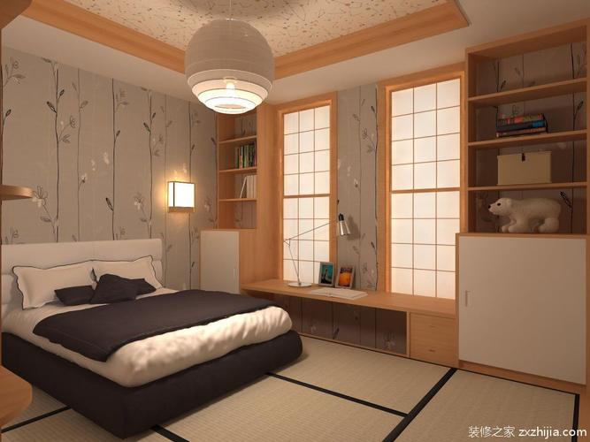 日式风格温馨卧室效果图装修之家装修效果图