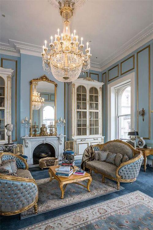 欧式卧室艺术涂料颜色丨凯瑟巴洛克月白系列装出秀气与典雅