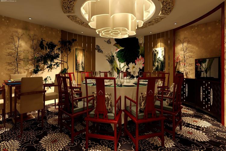 中式茶餐厅包间装修效果图