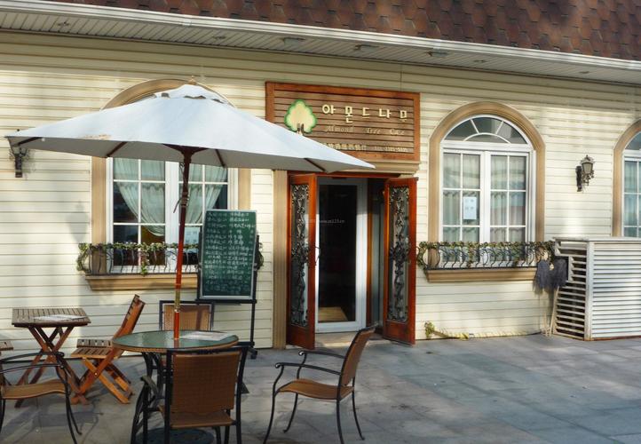 欧式咖啡厅门头设计效果图图片