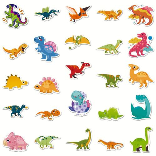 画小恐龙画可爱的小动物们的素材