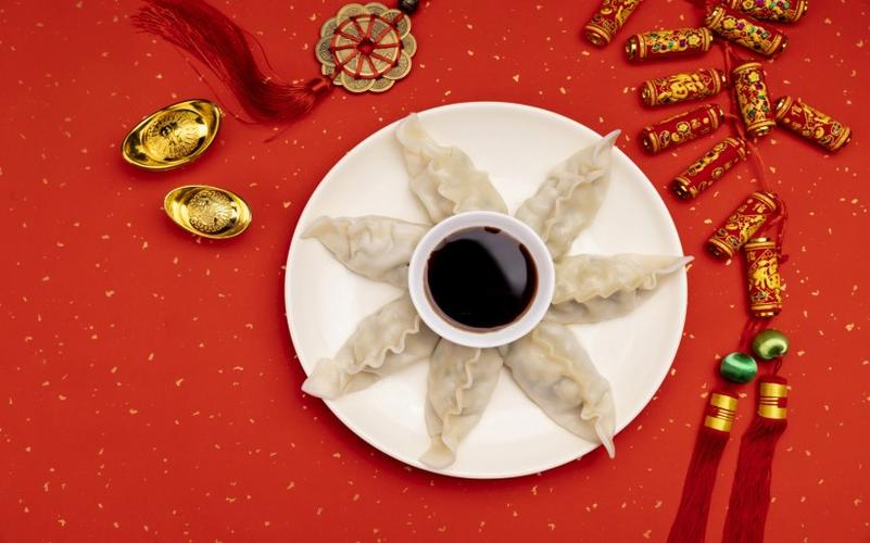 春节传统美食饺子桌面壁纸