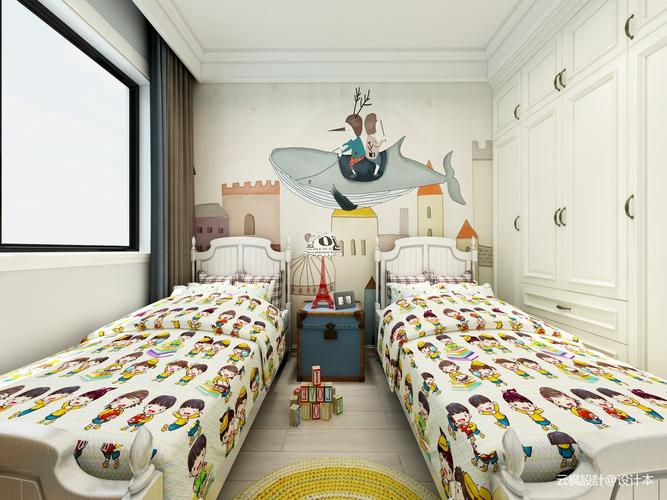 优美61平简约二居儿童房效果图卧室现代简约卧室设计图片赏析