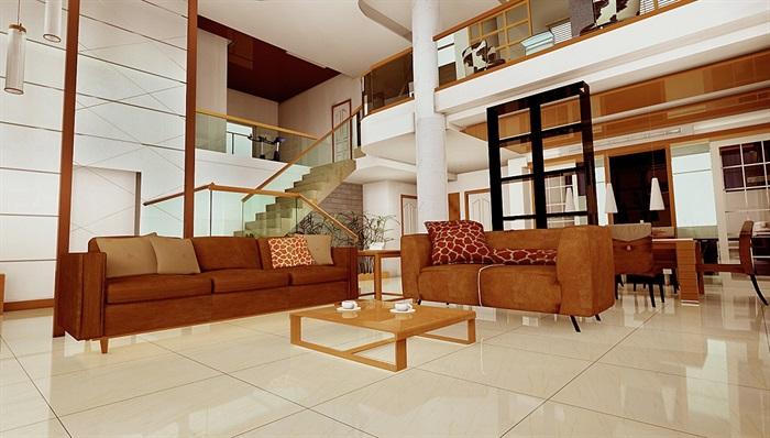三层现代别墅室内详细设计cad施工图附效果图原创